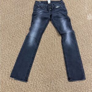 True Religion Women's Dark Gray Boot Cut Jeans